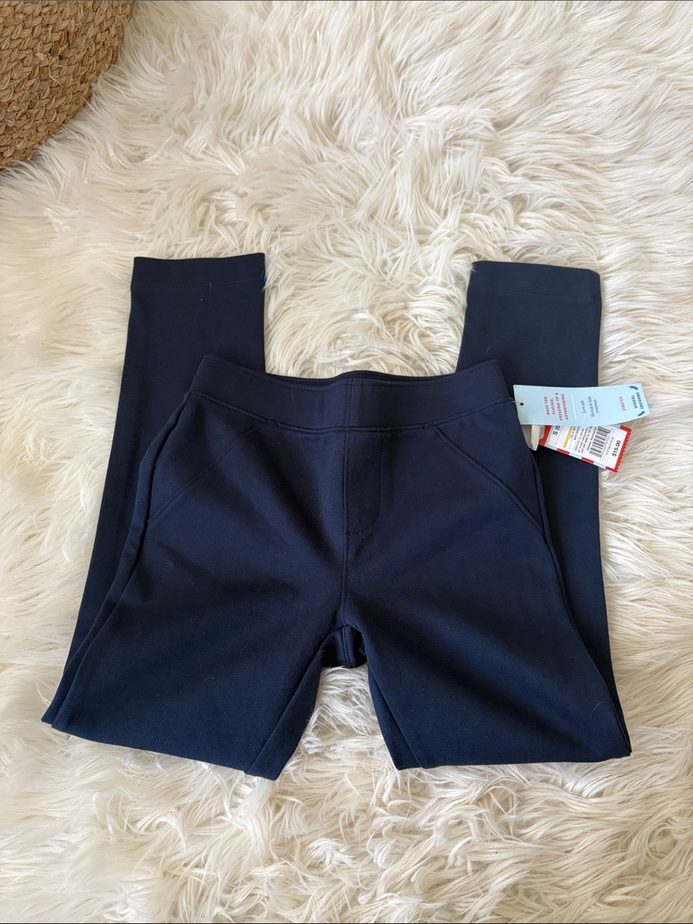 Kids Navy Pull-On uniform Leggings